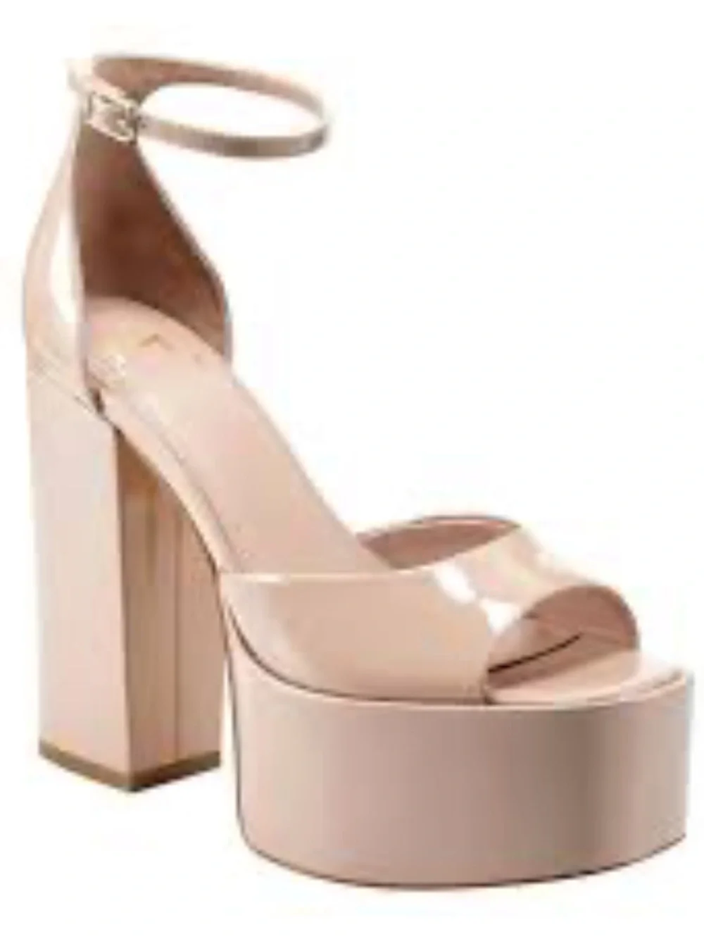 Marc Fisher Blush Patent Platform Sandal